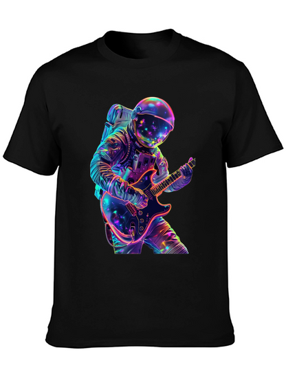 Astronaut Guitar Player Graphic Tee