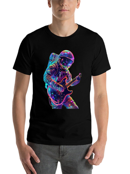 Astronaut Guitar Player Graphic Tee