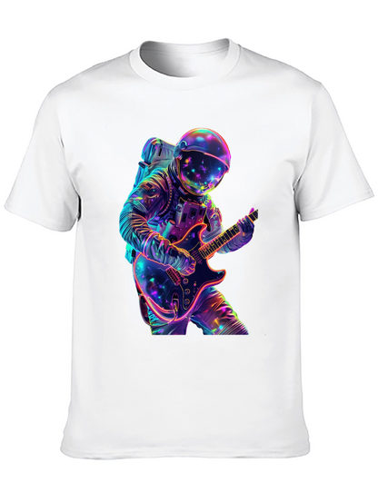Astronaut Guitar Player Graphic Tee