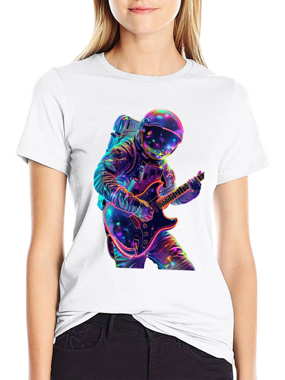 Astronaut Guitar Player Graphic Tee