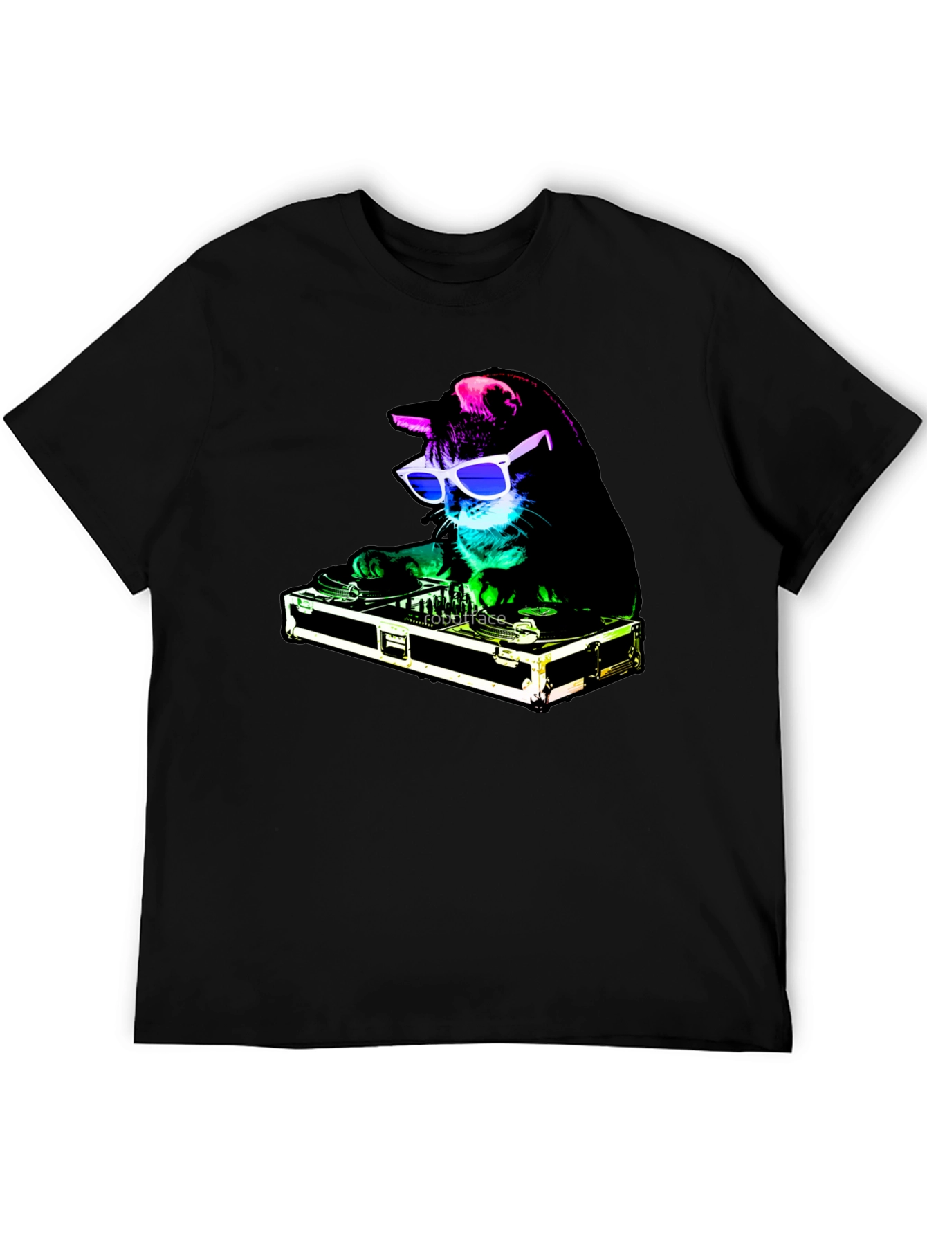 DJ Cat Graphic Tee - Party Animal T-Shirt