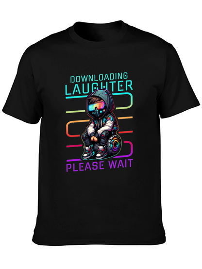 Downloading Laughter Graphic T-Shirt