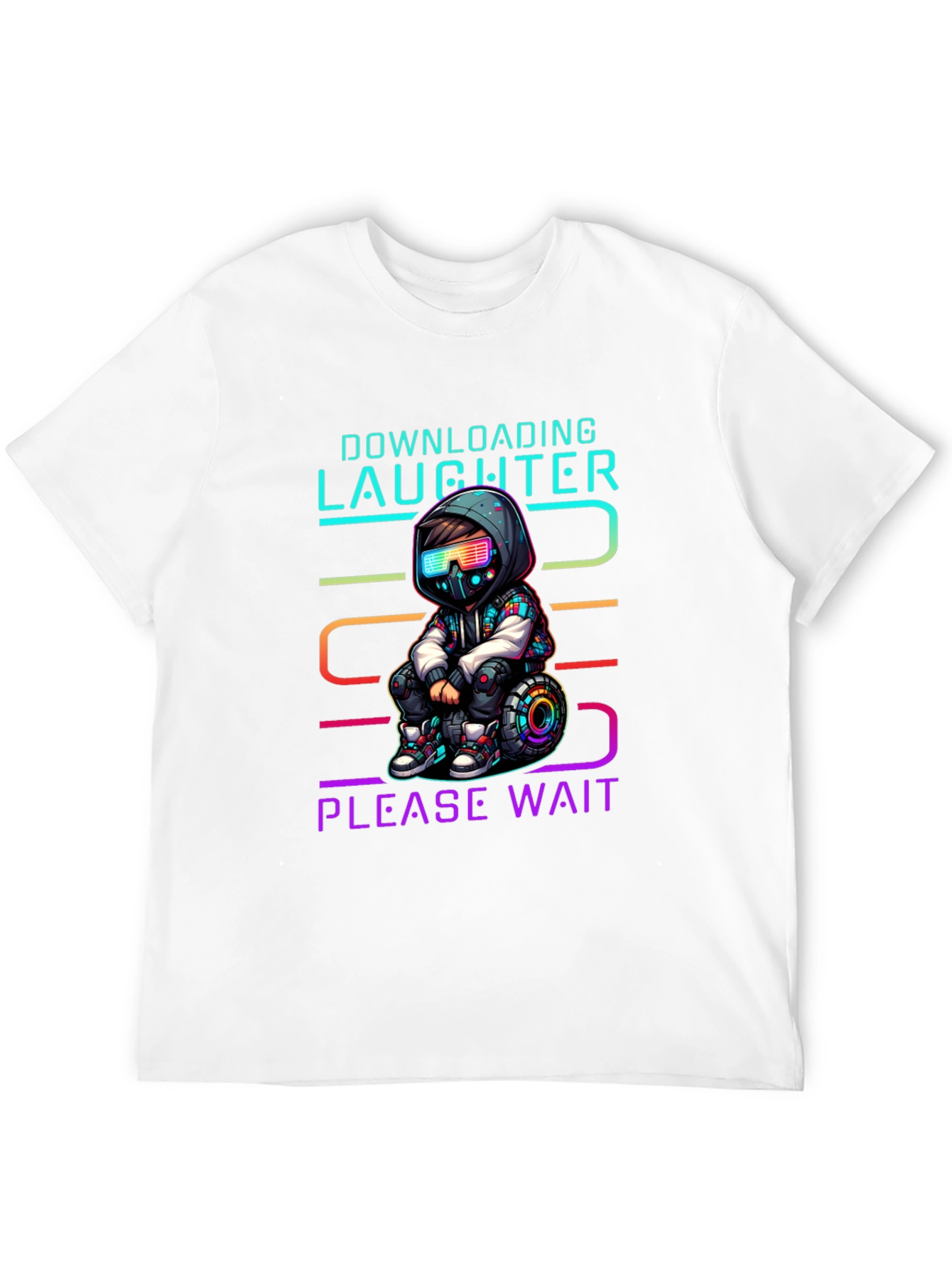 Downloading Laughter Graphic T-Shirt