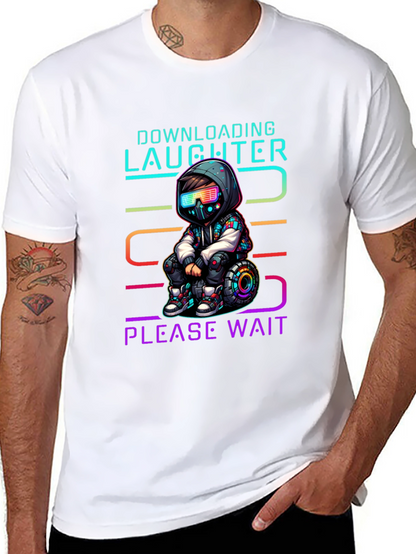 Downloading Laughter Graphic T-Shirt