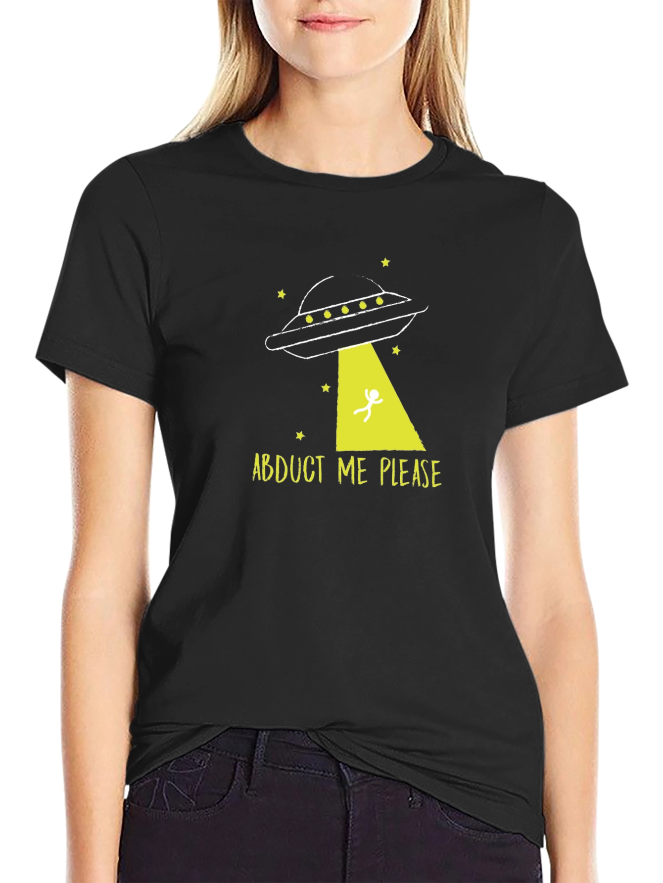 Abduct Me Please UFO Graphic Tee