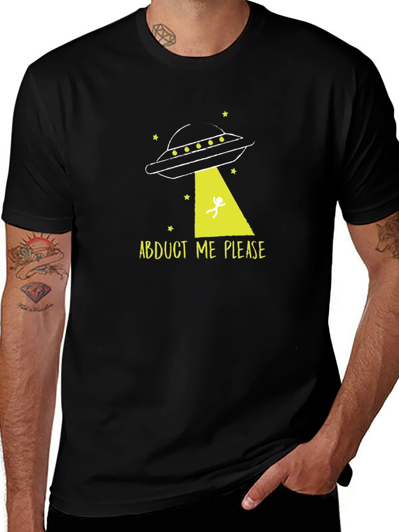 Abduct Me Please UFO Graphic Tee