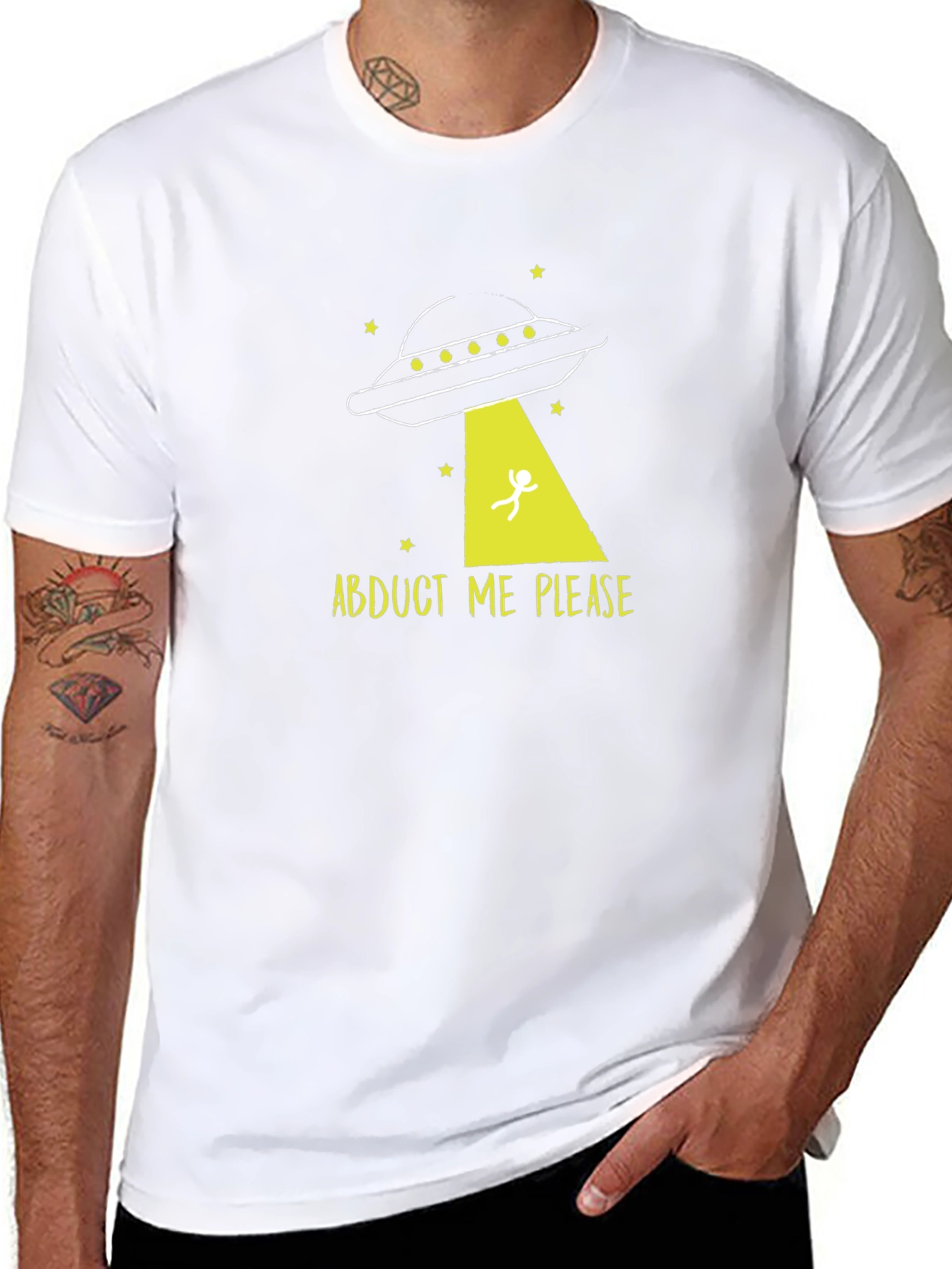 Abduct Me Please UFO Graphic Tee
