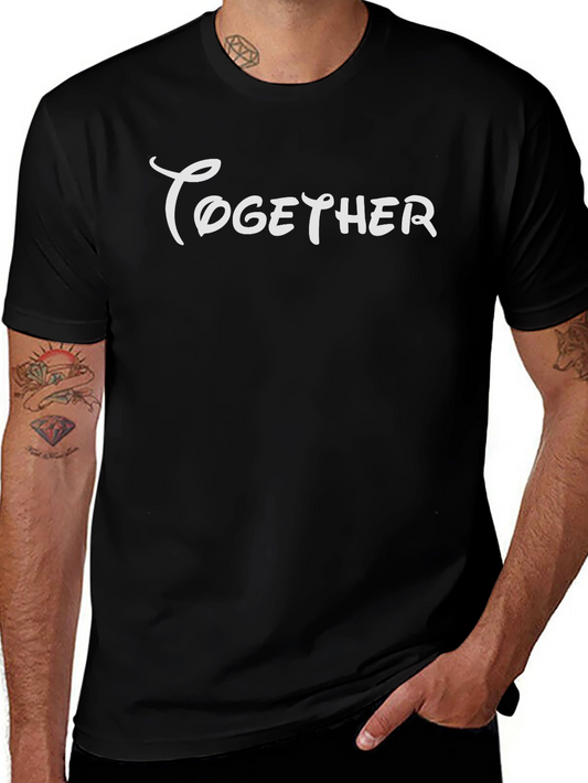 Together Graphic Tee - Black Casual T-Shirt