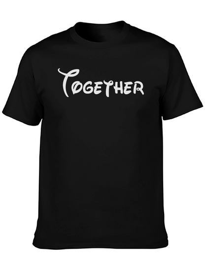 Together Graphic Tee - Black Casual T-Shirt