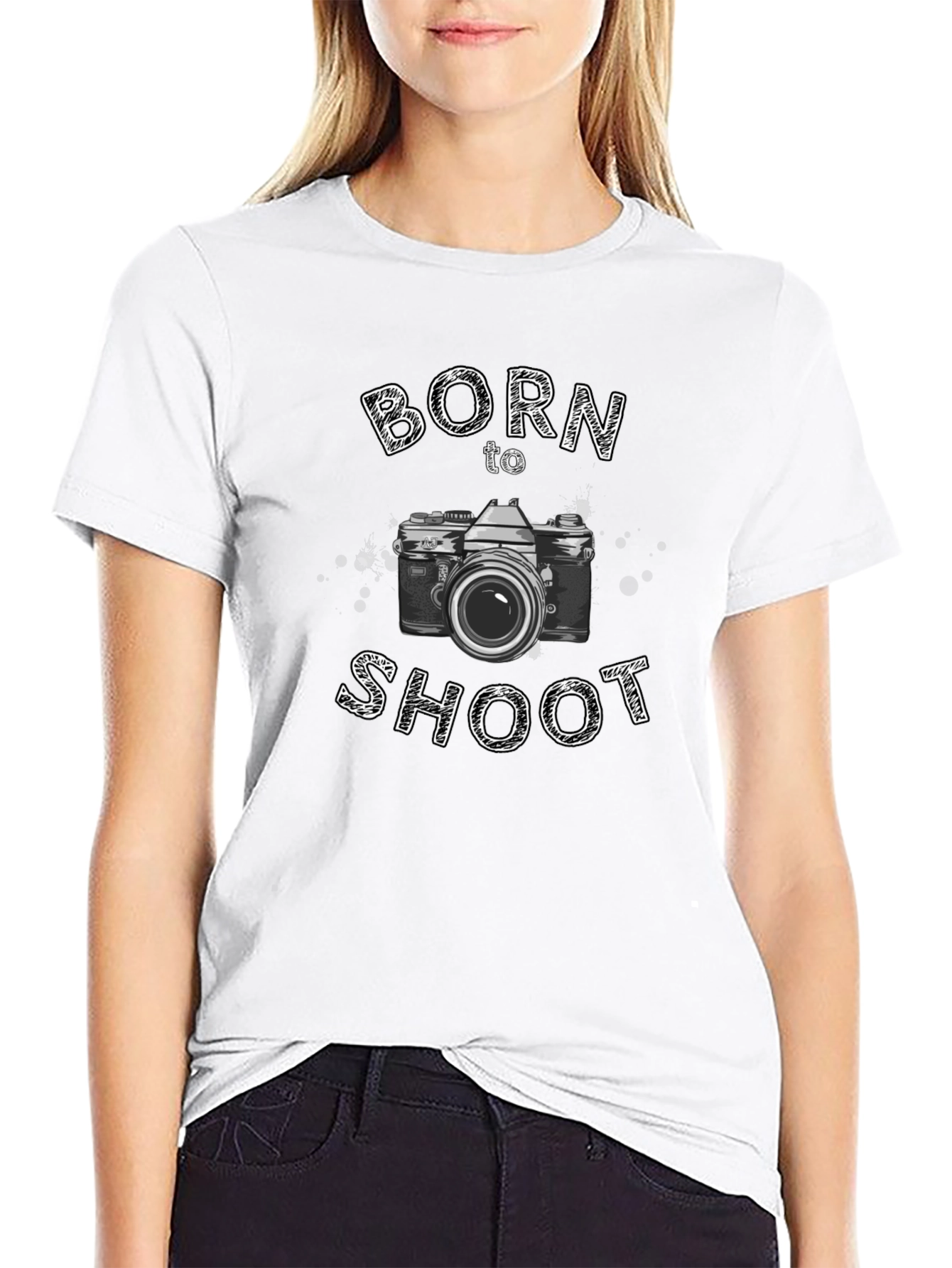 Born to Shoot Camera Graphic Tee