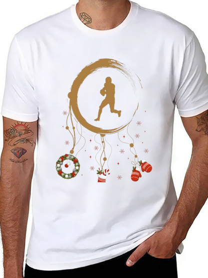 Football Christmas Dream Catcher Graphic Tee