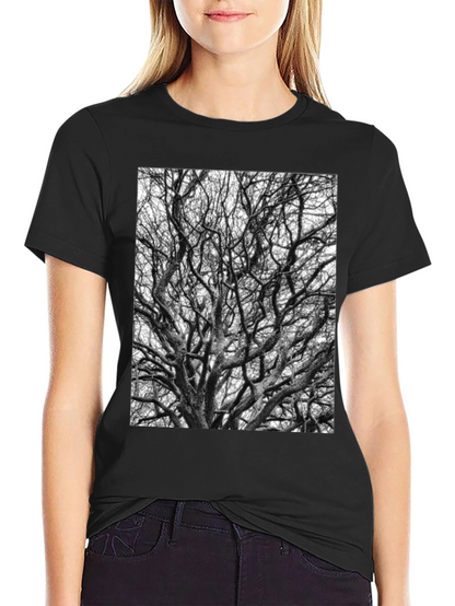 Black Tree Branches Graphic Tee