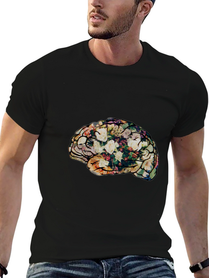 Floral Brain T-Shirt - Stylish & Unique Tee
