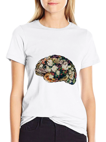 Floral Brain T-Shirt - Stylish & Unique Tee