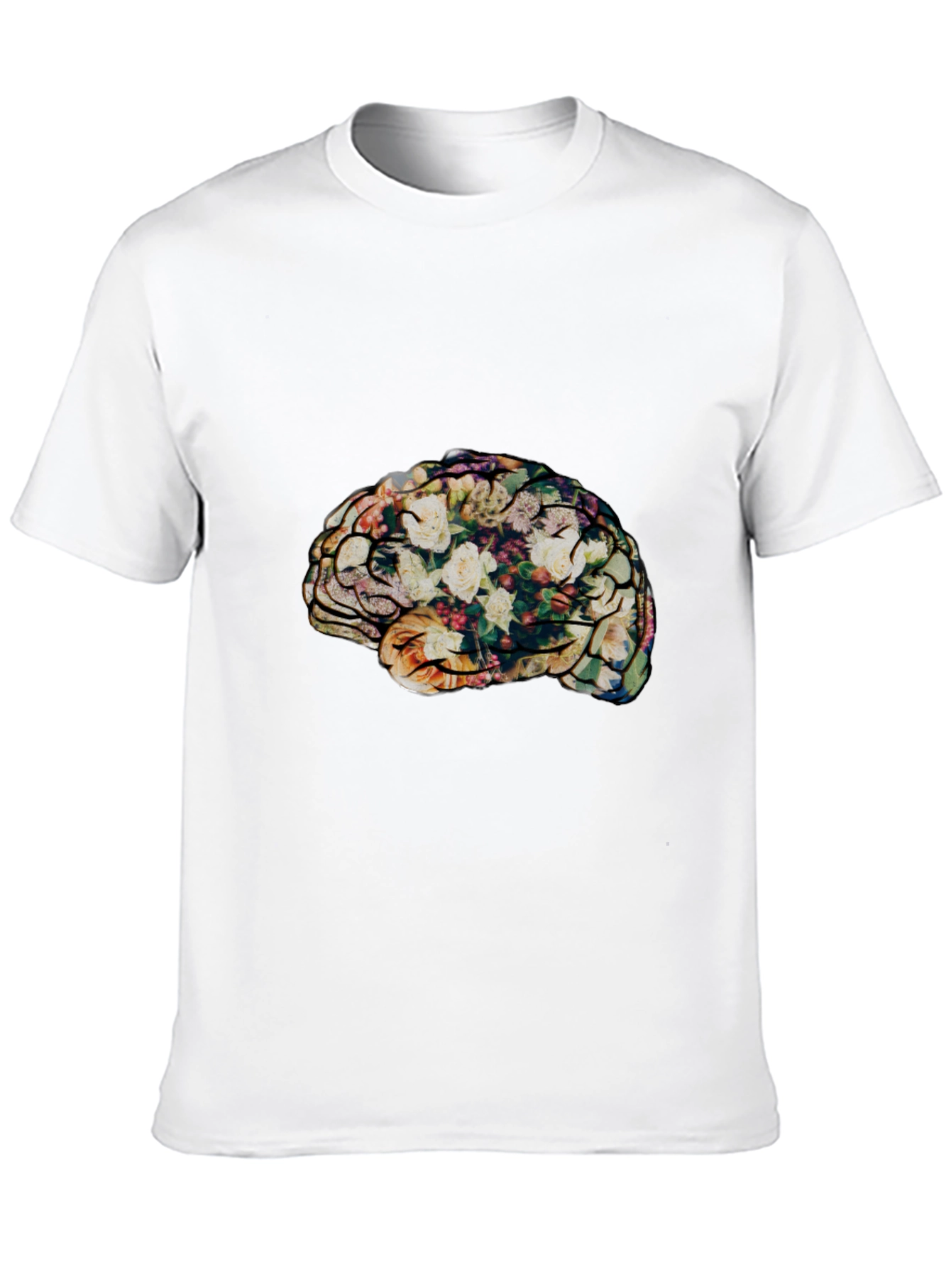 Floral Brain T-Shirt - Stylish & Unique Tee