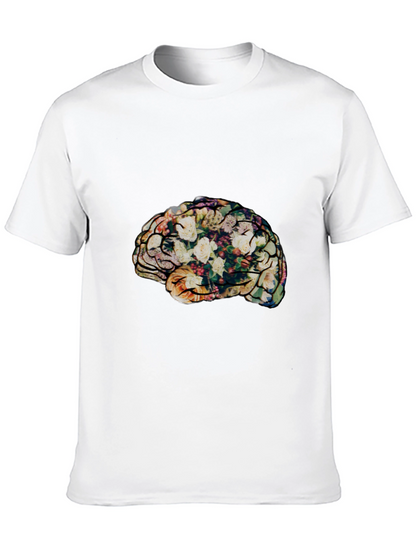 Floral Brain T-Shirt - Stylish & Unique Tee