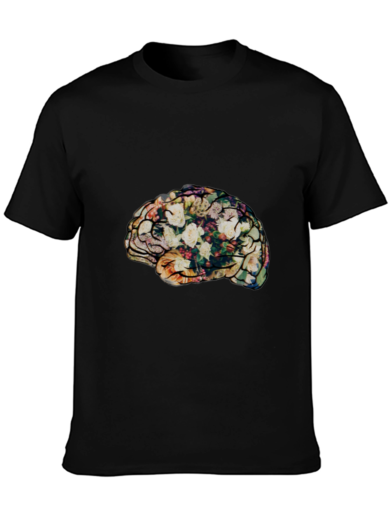 Floral Brain T-Shirt - Stylish & Unique Tee