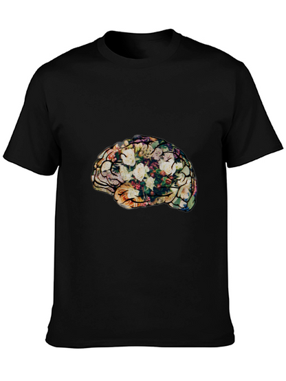 Floral Brain T-Shirt - Stylish & Unique Tee