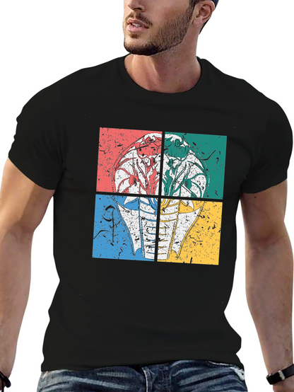 Retro Cobra Graphic Tee - Distressed Design