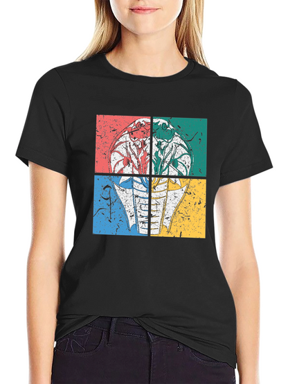 Retro Cobra Graphic Tee - Distressed Design