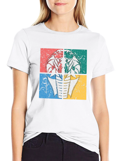 Retro Cobra Graphic Tee - Distressed Design