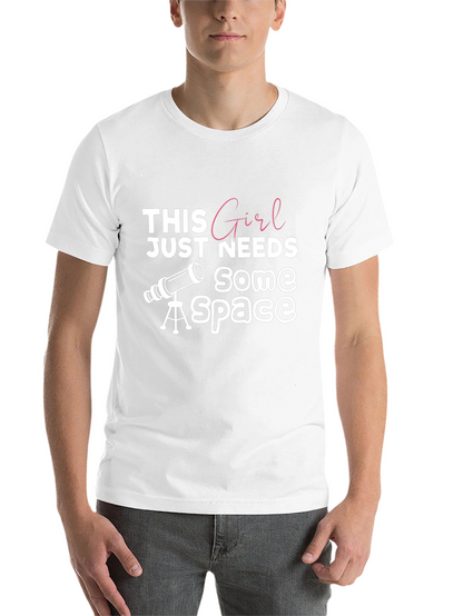Space Girl Black Graphic Tee
