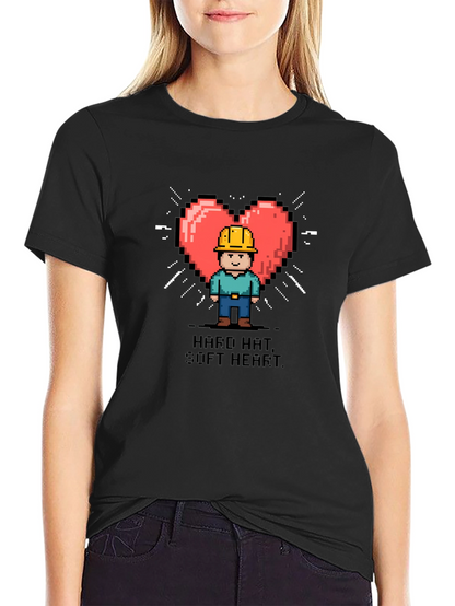 Hard Hat Soft Heart Graphic T-Shirt