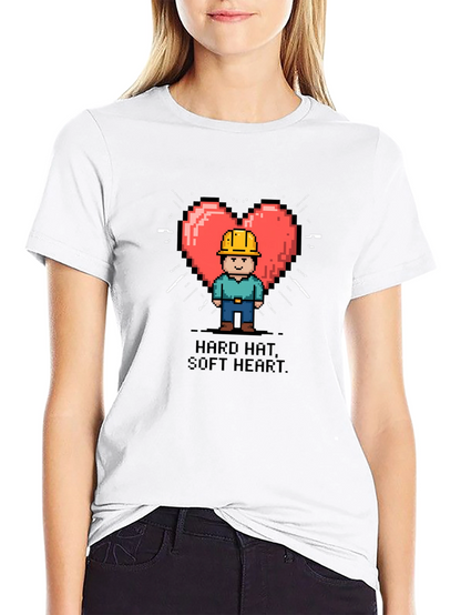 Hard Hat Soft Heart Graphic T-Shirt