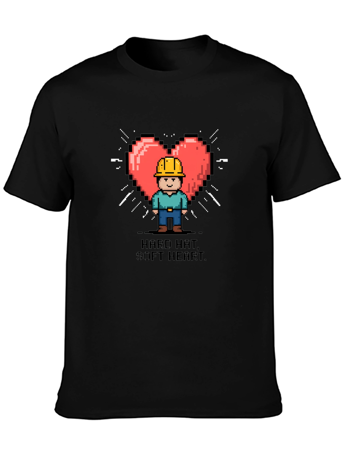 Hard Hat Soft Heart Graphic T-Shirt