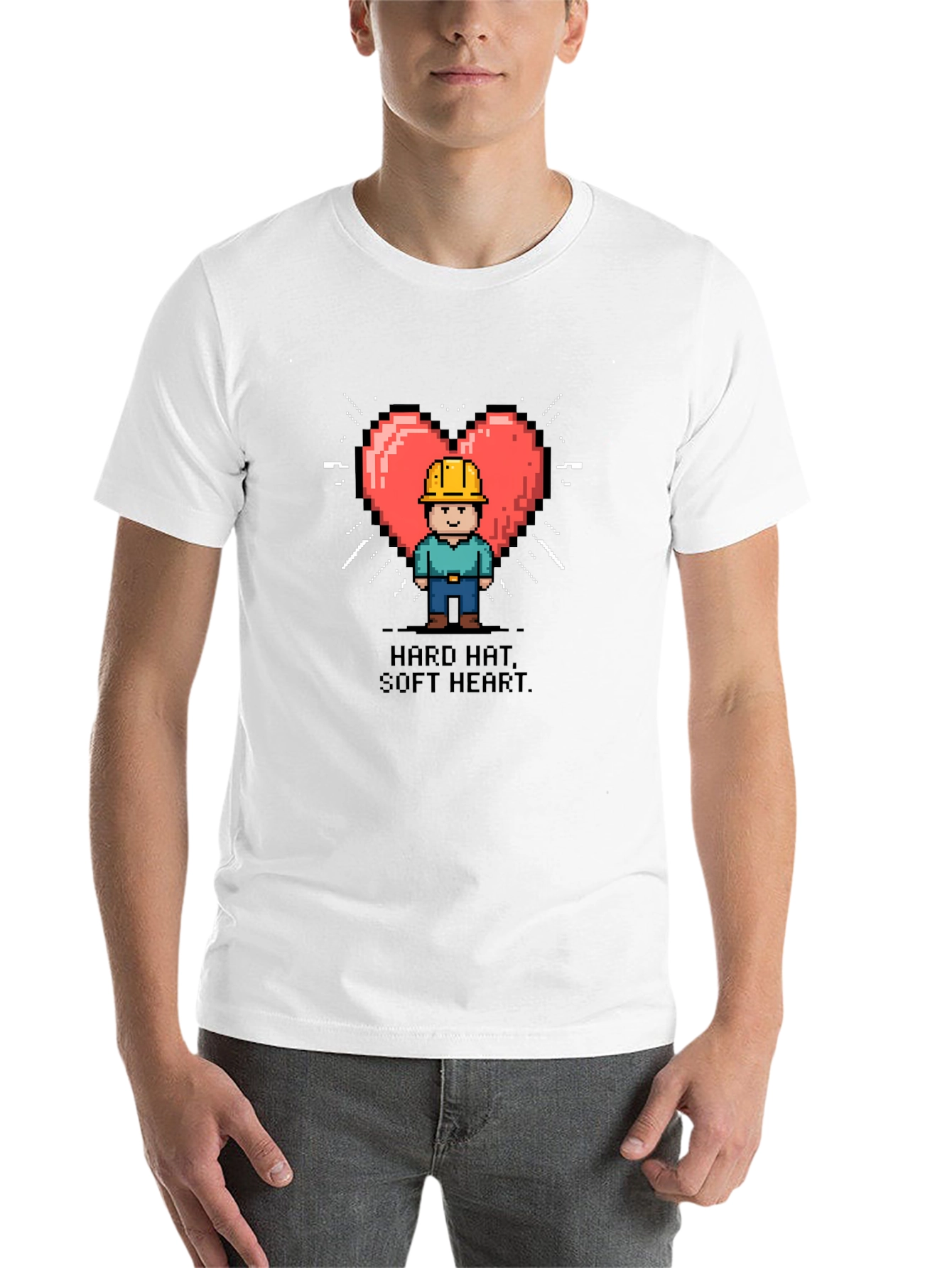 Hard Hat Soft Heart Graphic T-Shirt