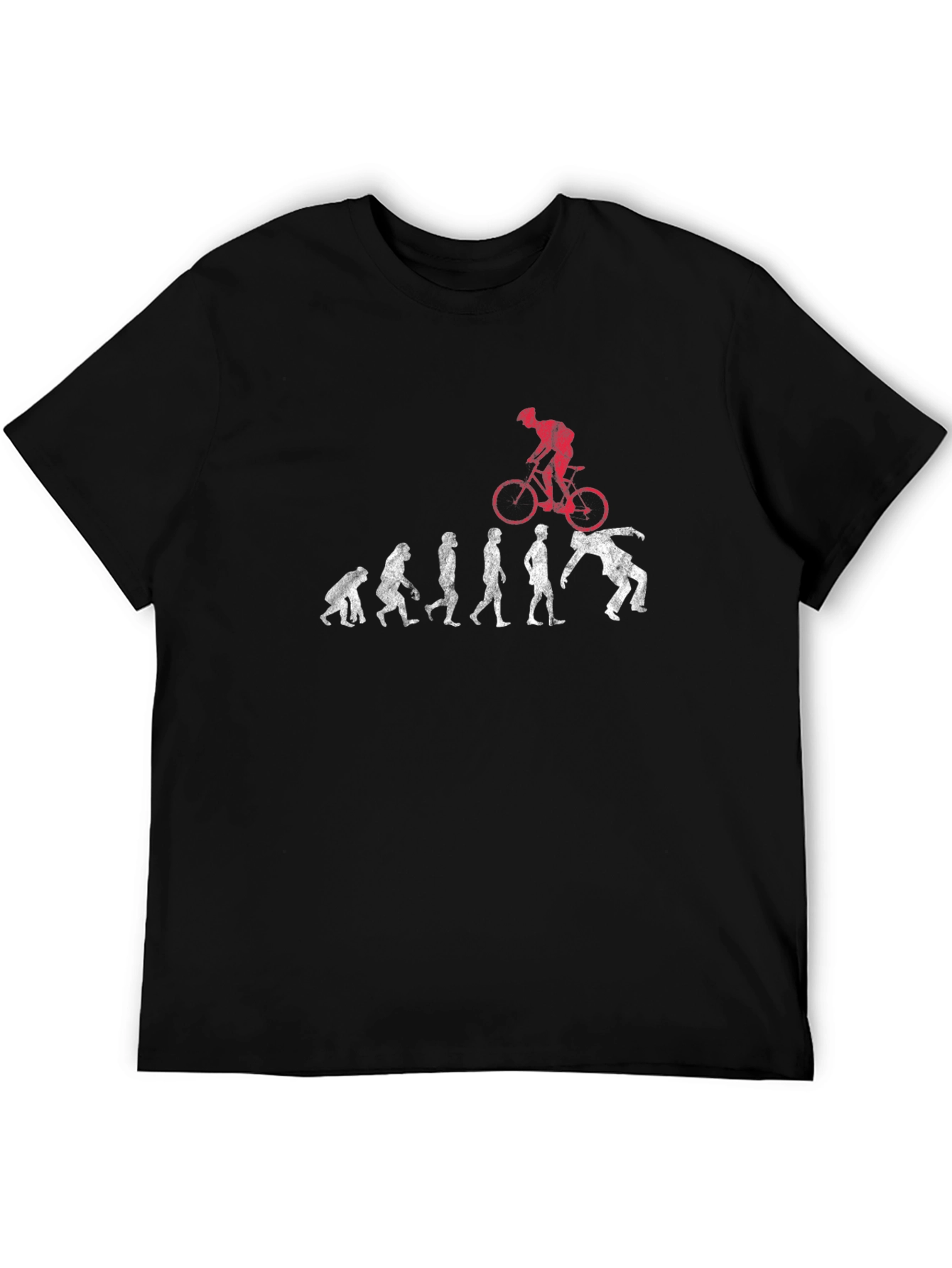 Evolution of Man to Biker T-Shirt