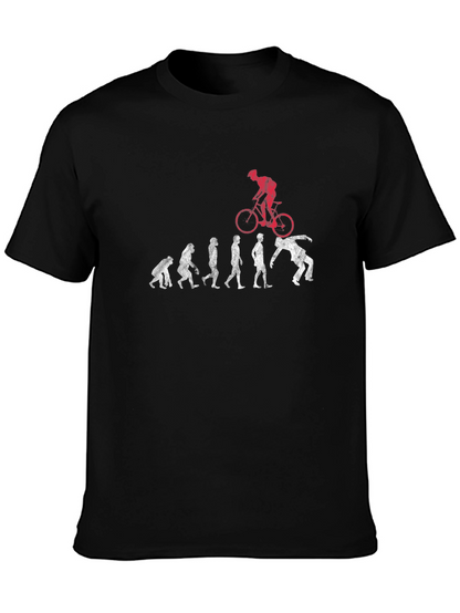 Evolution of Man to Biker T-Shirt