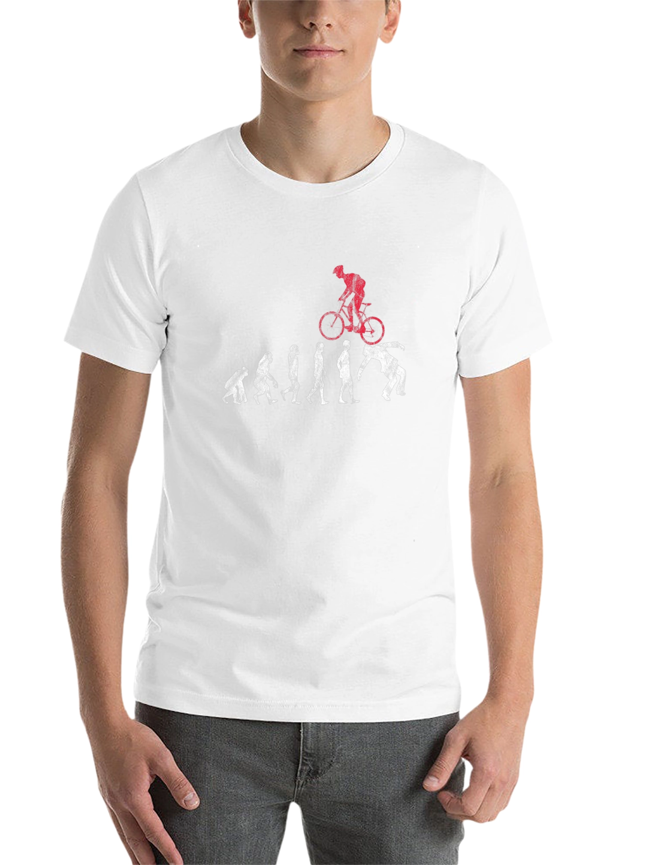 Evolution of Man to Biker T-Shirt