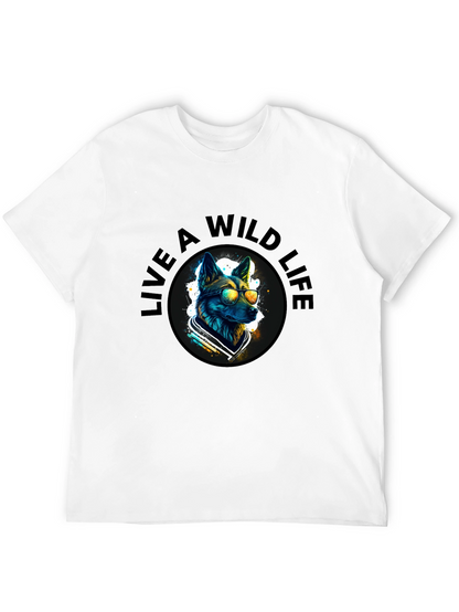 Wild Life Dog Graphic T-Shirt