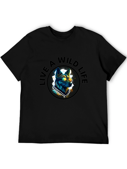 Wild Life Dog Graphic T-Shirt