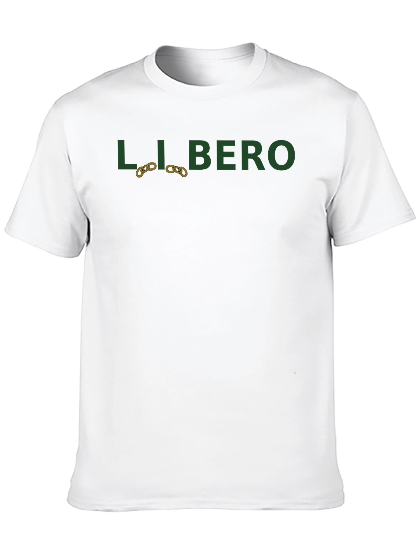 Libero Graphic Print Black T-Shirt