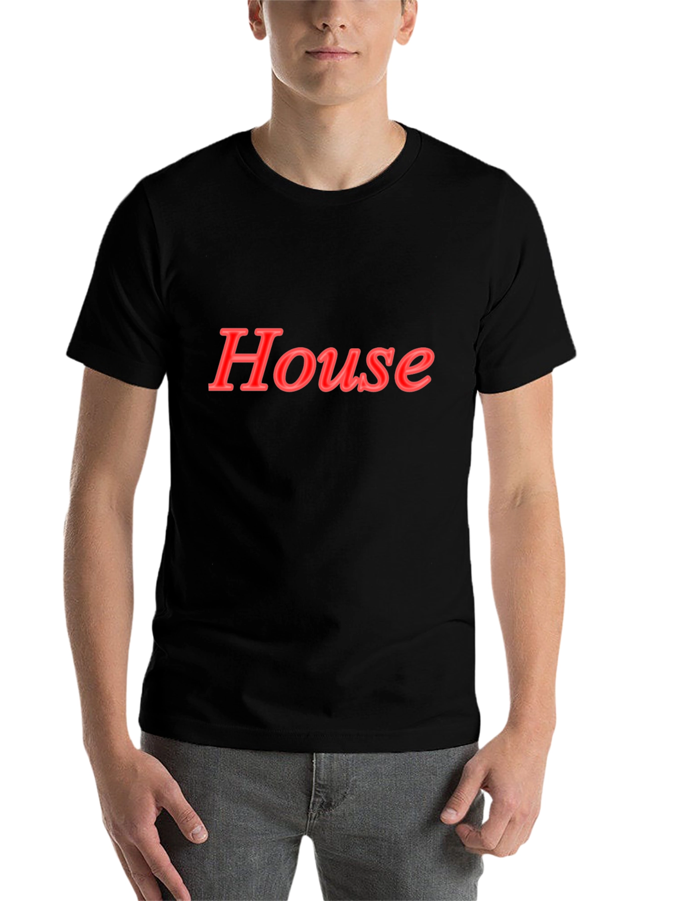 House Graphic Black T-Shirt
