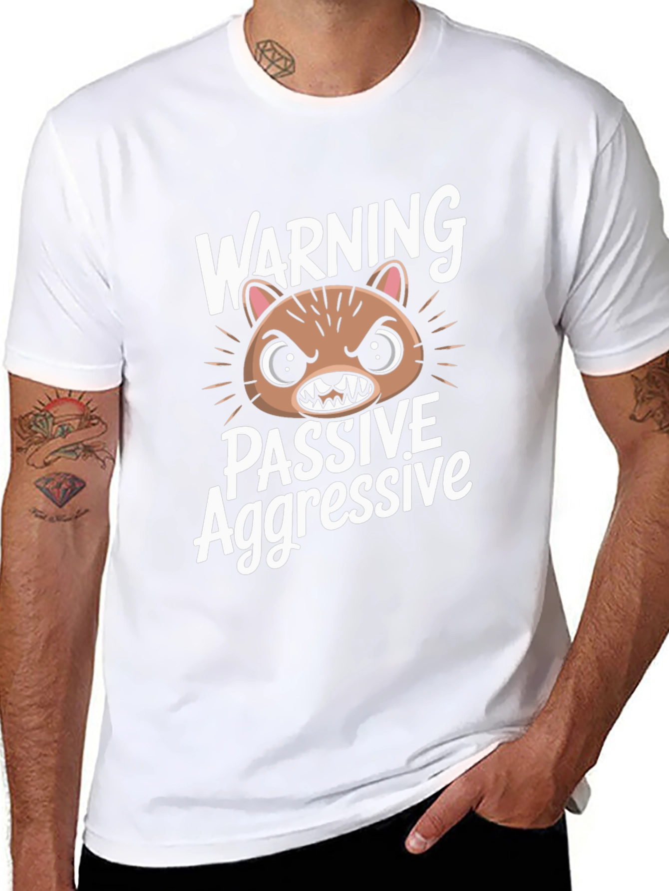 Passive Aggressive Graphic T-Shirt - Funny Animal Tee