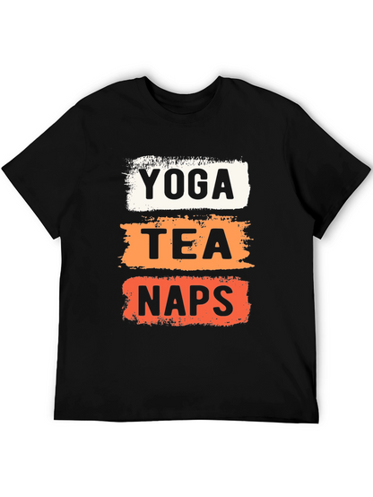 Yoga Tea Naps Graphic T-Shirt - Relaxation Mode