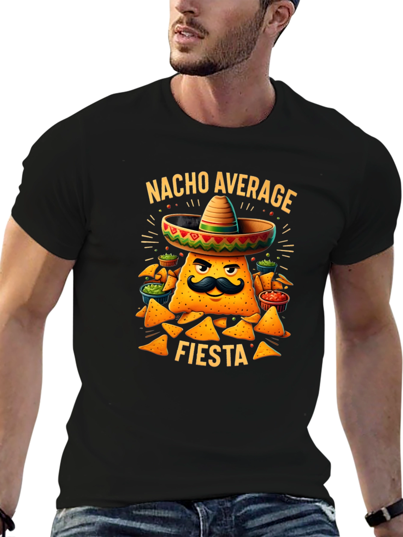 Nacho Average Fiesta Graphic T-Shirt