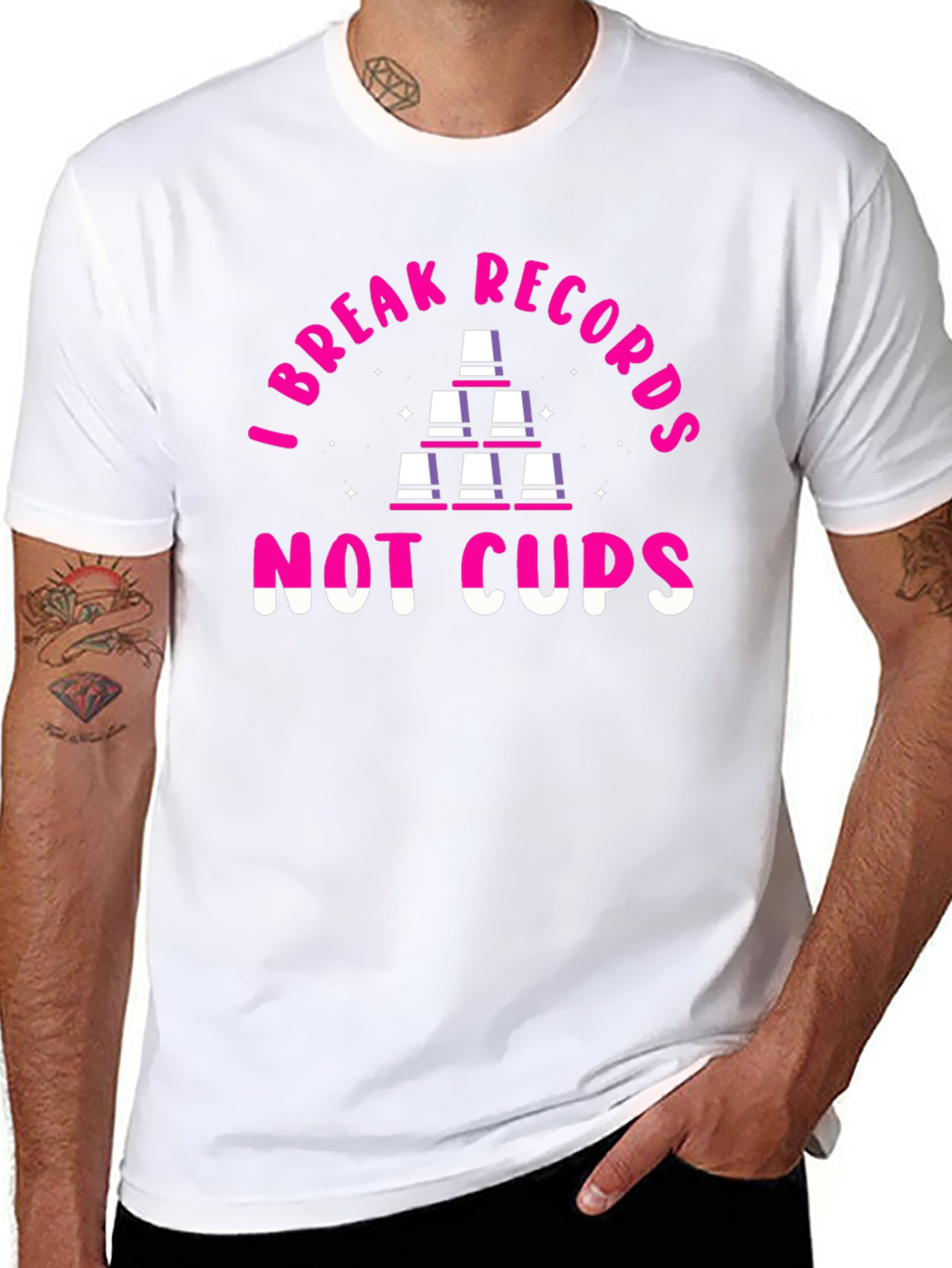 I Break Records Not Cups T-Shirt