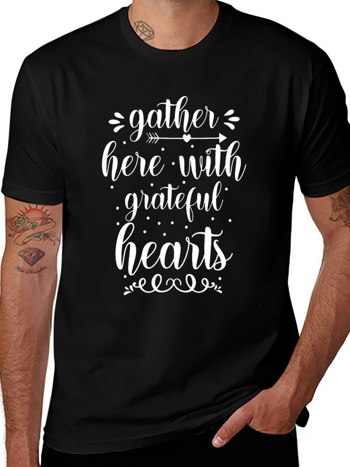 Gather Here With Grateful Hearts T-Shirt