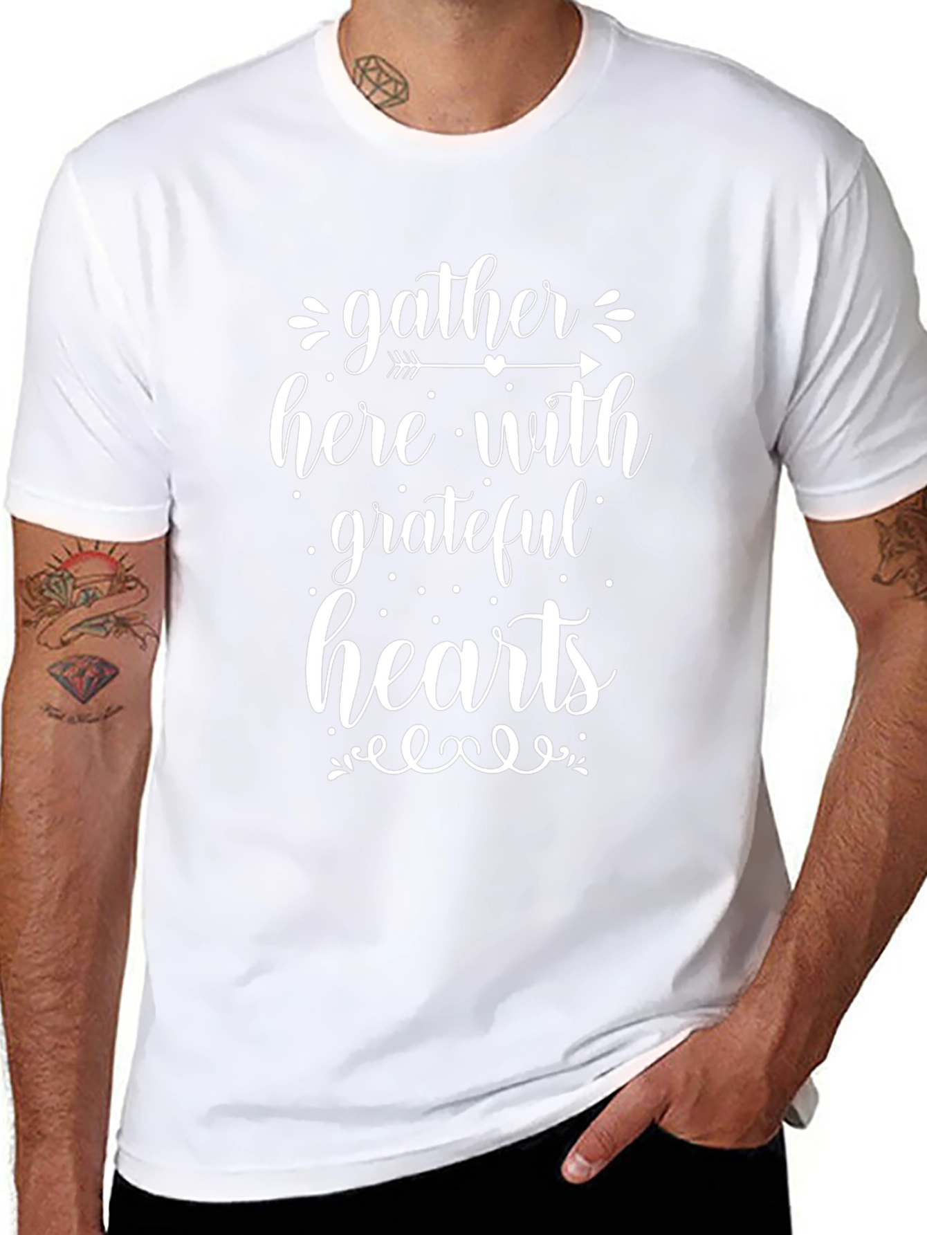 Gather Here With Grateful Hearts T-Shirt