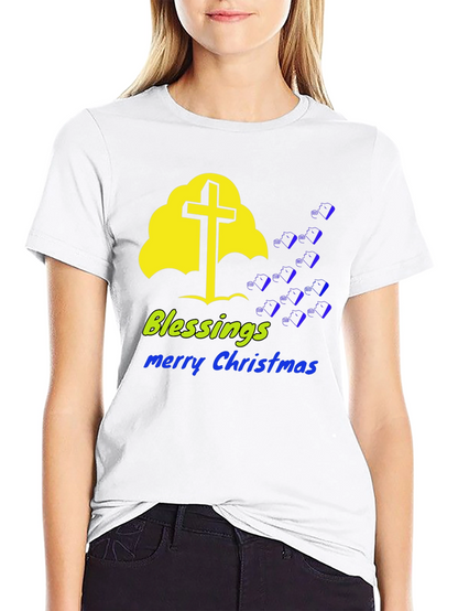 Blessings Merry Christmas Graphic Tee