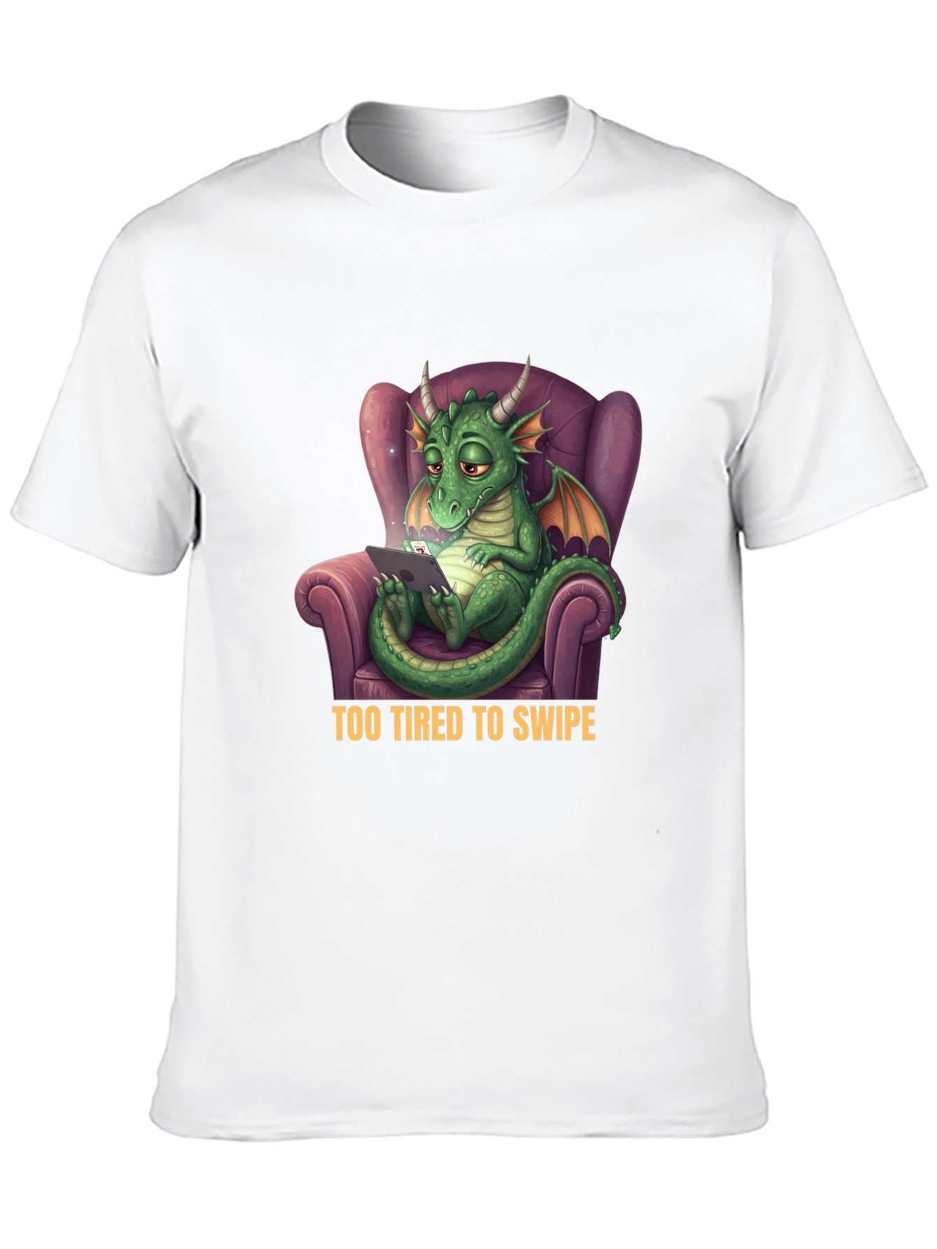 Tired Dragon T-Shirt - Funny Graphic Tee