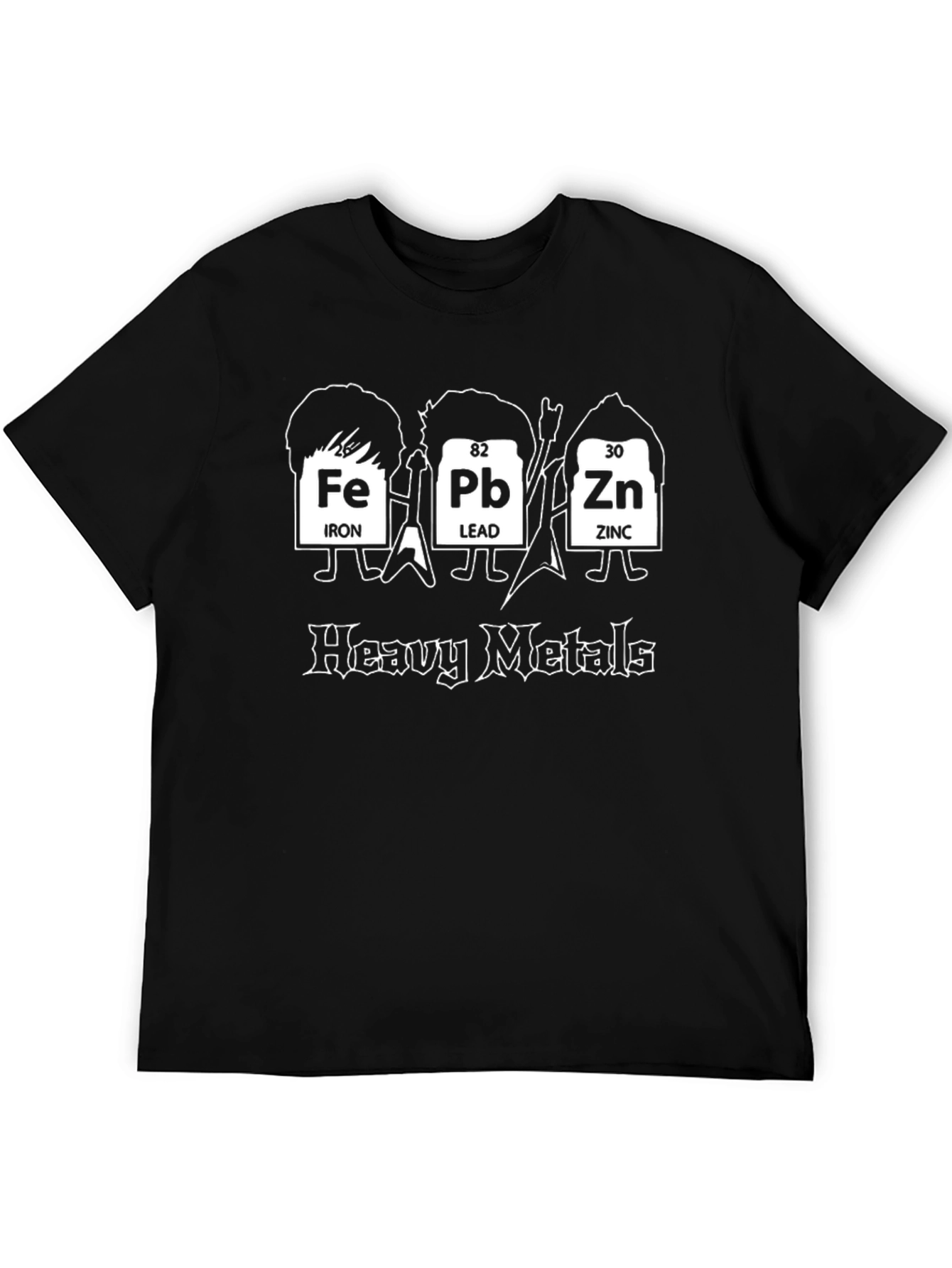 Heavy Metals Periodic Table Funny Graphic Tee