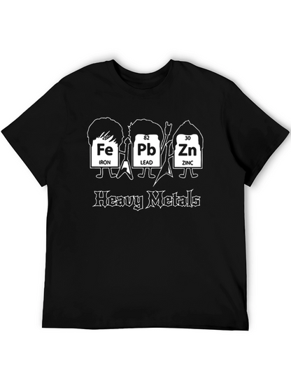 Heavy Metals Periodic Table Funny Graphic Tee