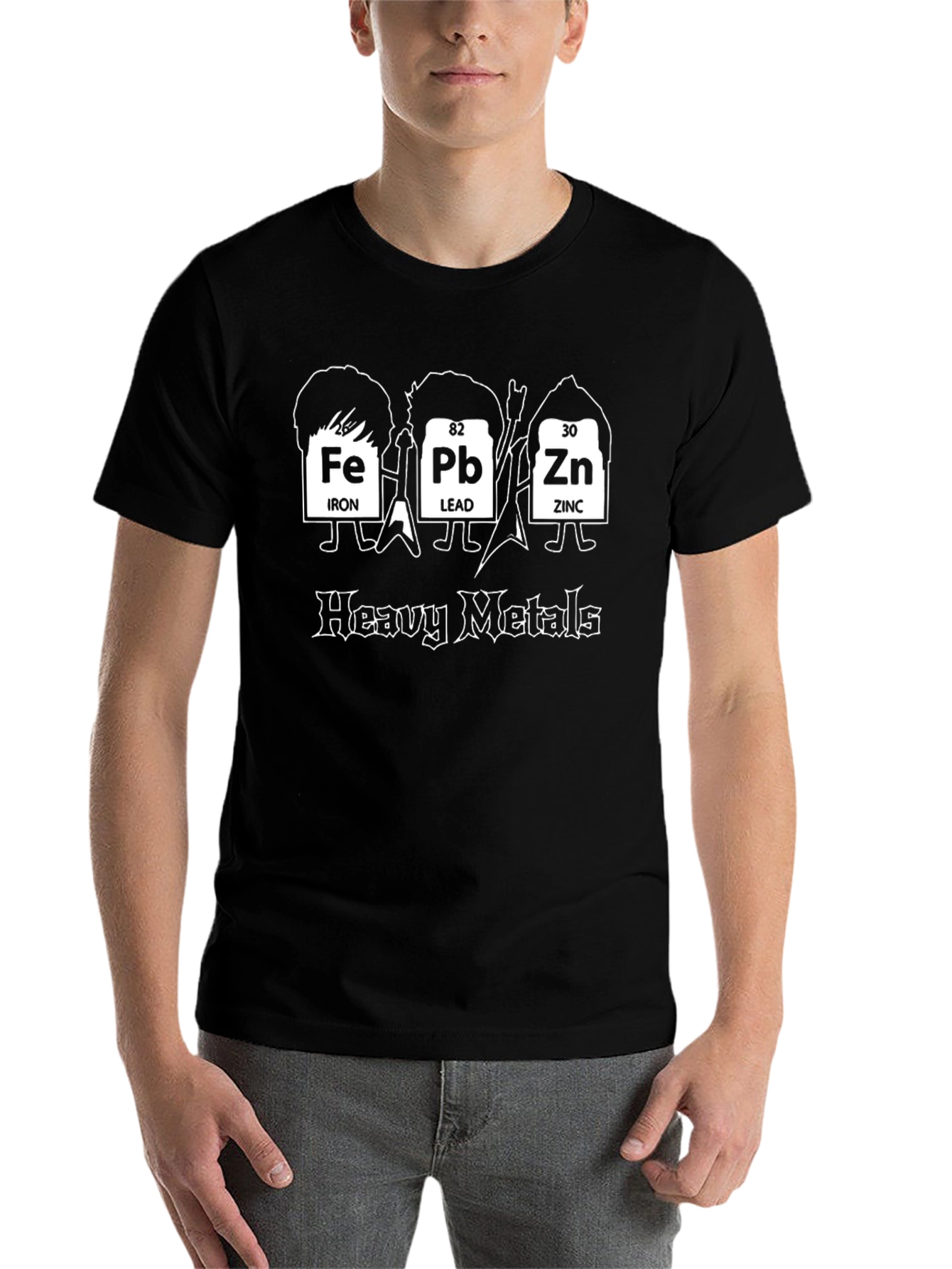 Heavy Metals Periodic Table Funny Graphic Tee