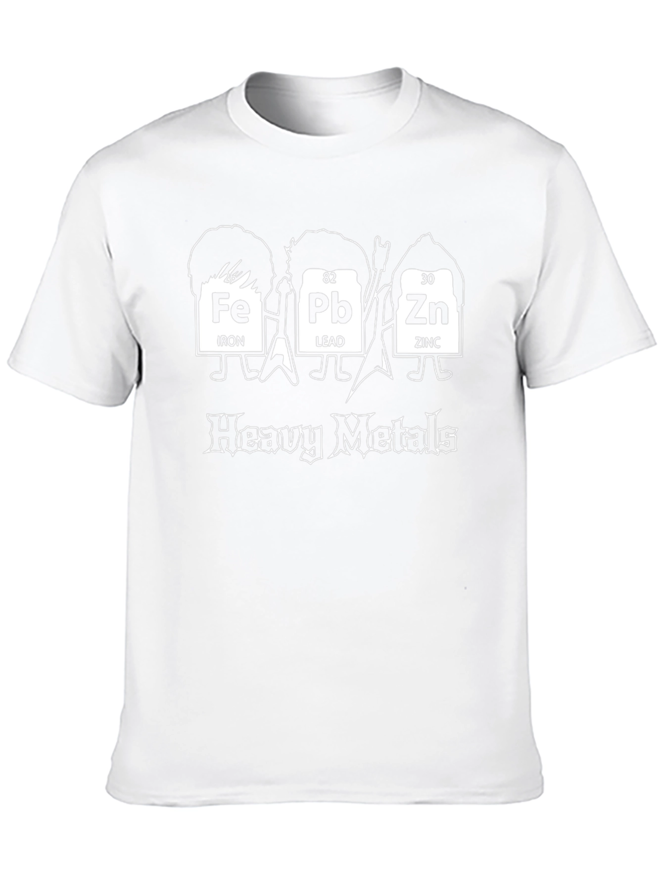 Heavy Metals Periodic Table Funny Graphic Tee