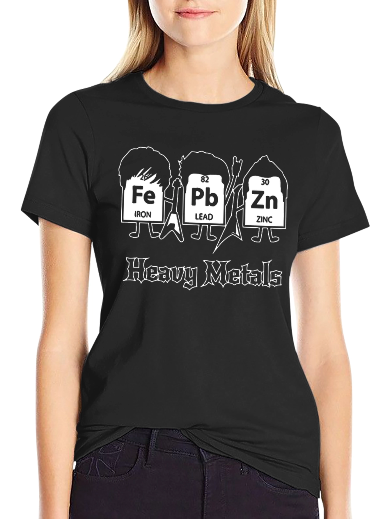 Heavy Metals Periodic Table Funny Graphic Tee